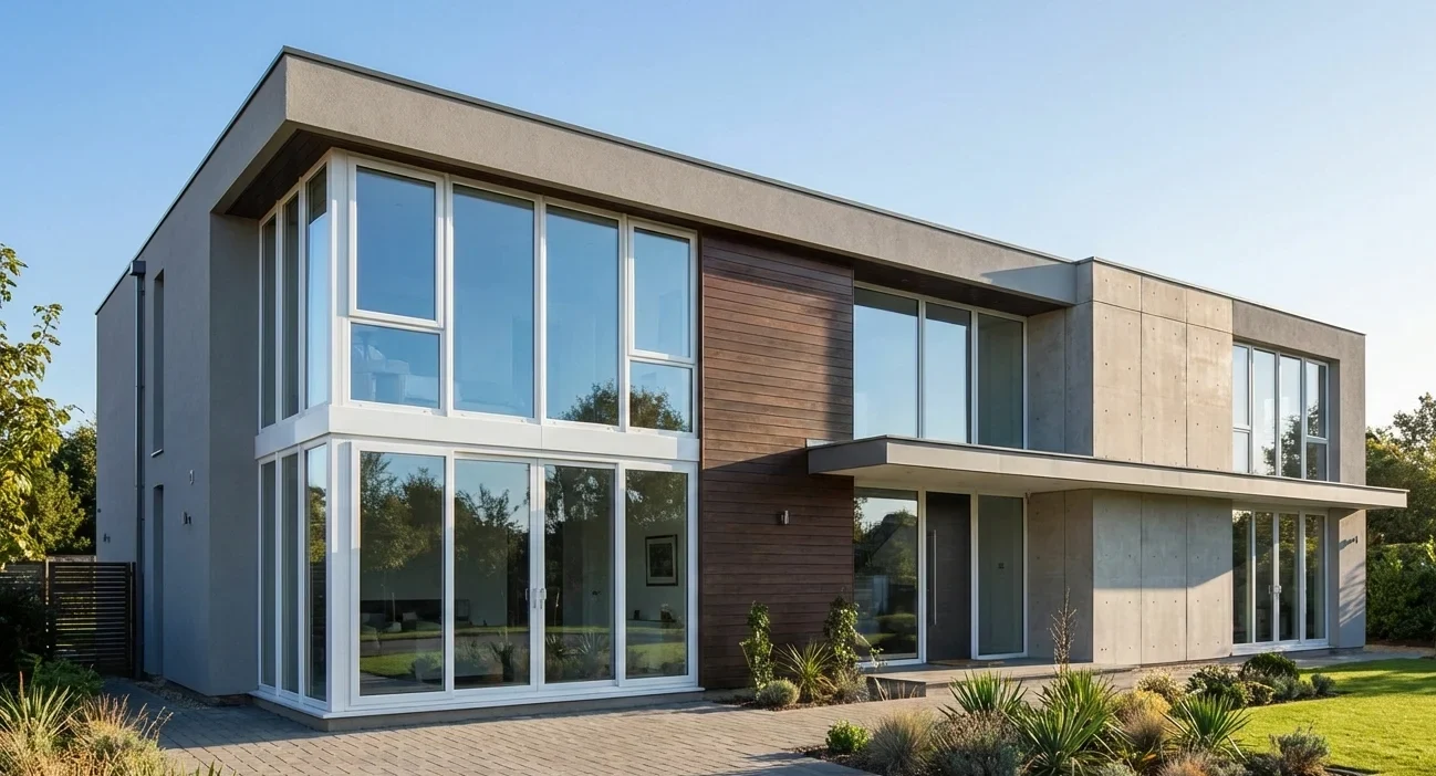 أبواب ونوافذ UPVC معدنية من أطلس للصناعات والعوازل بعزل حراري وسووتي